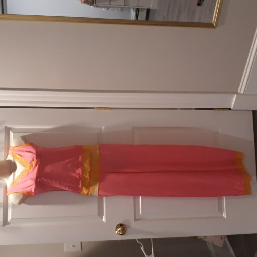 Hot pink orange pajama